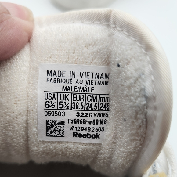 JJJJound X Reebok NPC II White Leather Low Top Sneakers Men Sz 6.5 Womens Sz 8.5 - Picture 8 of 11